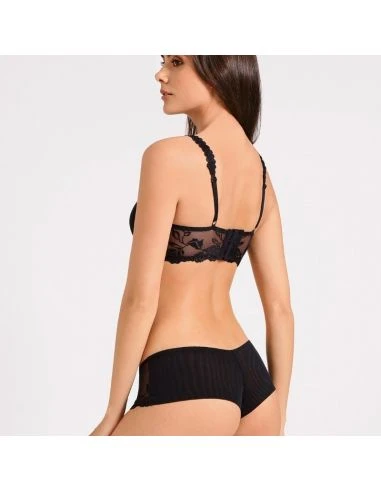 Soutien-gorge Spacer Plunge Armatures Eco Responsable SOFTESSENCE AUBADE Noir 1 Soutien-gorge Spacer Plunge Armatures Eco Responsable SOFTESSENCE AUBADE Noir