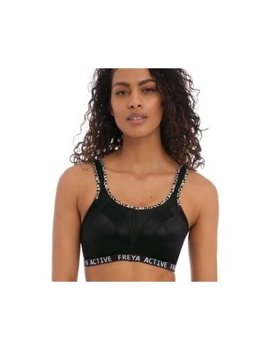 Soutien Gorge Sport Sans Armatures Maintien Extrême DYNAMIC FREYA Active Pure Leopard Black 2 Soutien Gorge Sport Sans Armatures Maintien Extrême DYNAMIC FREYA Active Pure Leopard Black – Image 2