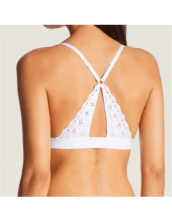 Soutien-gorge Triangle Bralette Coton BAHIA ET MOI - Aubade Blanc
