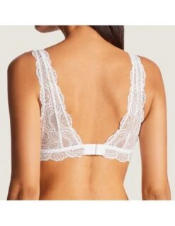 Soutien-gorge Triangle Bralette Sans Armatures En Dentelle DANSE DES SENS Aubade Opale