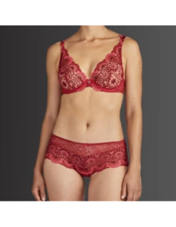 Soutien-gorge Triangle Plunge Armatures ART OF INK- Aubade French Red -Ma Boîte à Dessous Soldes soutien gorge triangle plunge armatures art of ink aubade french red 1