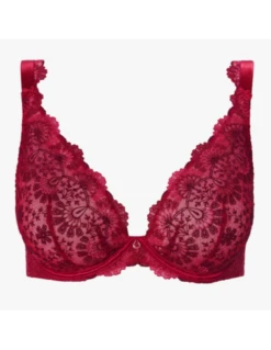 Soutien-gorge Triangle Plunge Armatures ART OF INK- Aubade French Red -Ma Boîte à Dessous Soldes soutien gorge triangle plunge armatures art of ink aubade french red 3