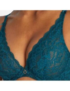 Soutien-gorge Triangle Plunge ROSESSENCE AUBADE Deep Green -Ma Boîte à Dessous Soldes soutien gorge triangle plunge rosessence aubade deep green 3