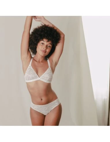 Soutien-gorge Triangle Sans Armatures MISS TOP MAISON LEJABY Blanc 2 Soutien-gorge Triangle Sans Armatures MISS TOP MAISON LEJABY Blanc – Image 2