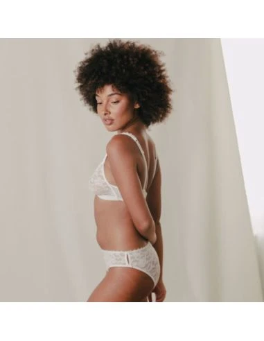 Soutien-gorge Triangle Sans Armatures MISS TOP MAISON LEJABY Blanc 3 Soutien-gorge Triangle Sans Armatures MISS TOP MAISON LEJABY Blanc – Image 3