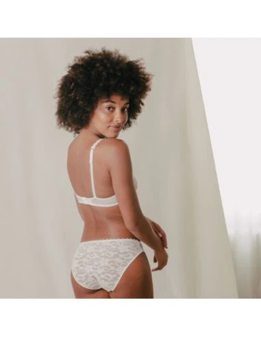 Soutien-gorge Triangle Sans Armatures MISS TOP MAISON LEJABY Blanc 4 Soutien-gorge Triangle Sans Armatures MISS TOP MAISON LEJABY Blanc – Image 4