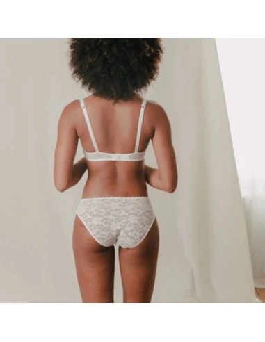 Soutien-gorge Triangle Sans Armatures MISS TOP MAISON LEJABY Blanc 5 Soutien-gorge Triangle Sans Armatures MISS TOP MAISON LEJABY Blanc – Image 5