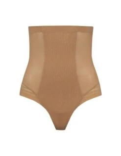 String Taille Haute Gainant POWERMESH BYE BRA Brown -Ma Boîte à Dessous Soldes string taille haute gainant powermesh bye bra brown 2