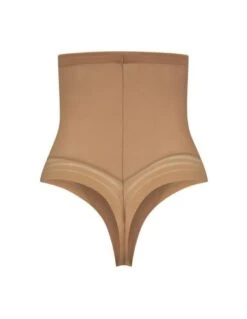 String Taille Haute Gainant POWERMESH BYE BRA Brown -Ma Boîte à Dessous Soldes string taille haute gainant powermesh bye bra brown 3