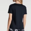 T-shirt Manches Courtes En Coton FAVOURITES DREAMS - Calida Dark Lapis Blue
