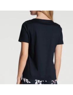 T-shirt Manches Courtes En Coton FAVOURITES DREAMS - Calida Dark Lapis Blue