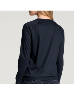 T-shirt Manches Longues En Coton FAVOURITES DREAMS - Calida Dark Lapis Blue