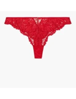 Tanga En Dentelle FLOWERMANIA Aubade Rouge Floral -Ma Boîte à Dessous Soldes tanga en dentelle flowermania aubade rouge floral 5