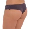 Tanga Sans Couture En Dentelle EGLANTINE Wacoal Argent