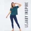 MAISON LEJABY Tshirt En Coton Et Modal Sport Et Bien-être SPORTY CHIC Lejaby Inspire Lagoon